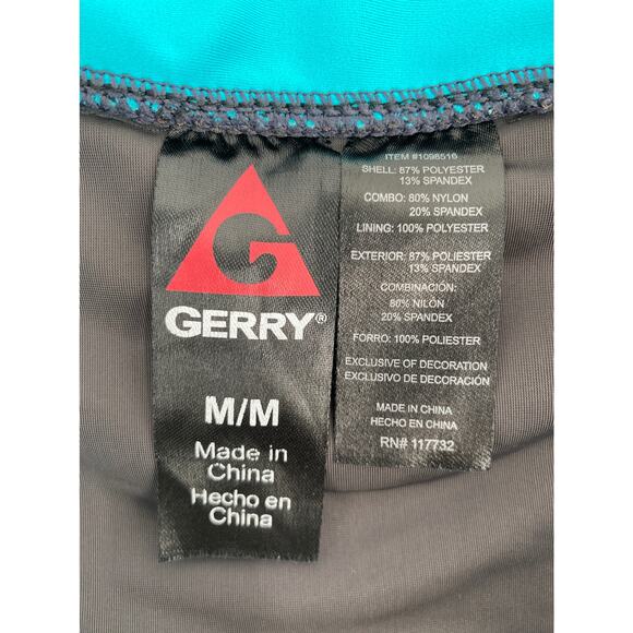 Gerry Activewear Stretch Gray Blue Mini Swim Skort Skirt Women's Size Medium - Picture 3 of 6